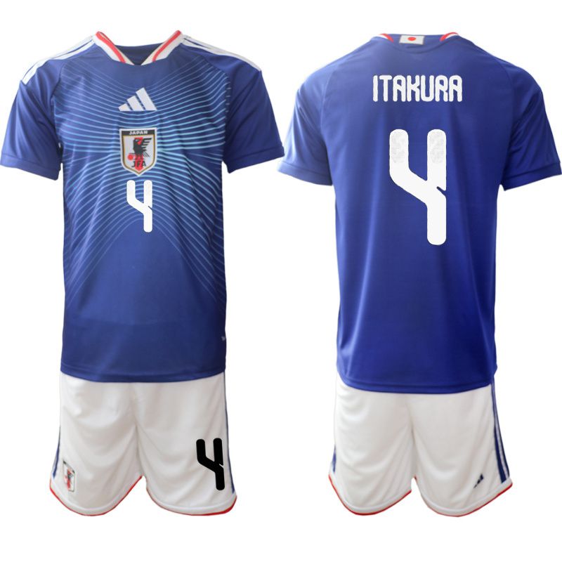 Men 2026 World Cup National Team Japan home blue #4 Soccer Jersey-0